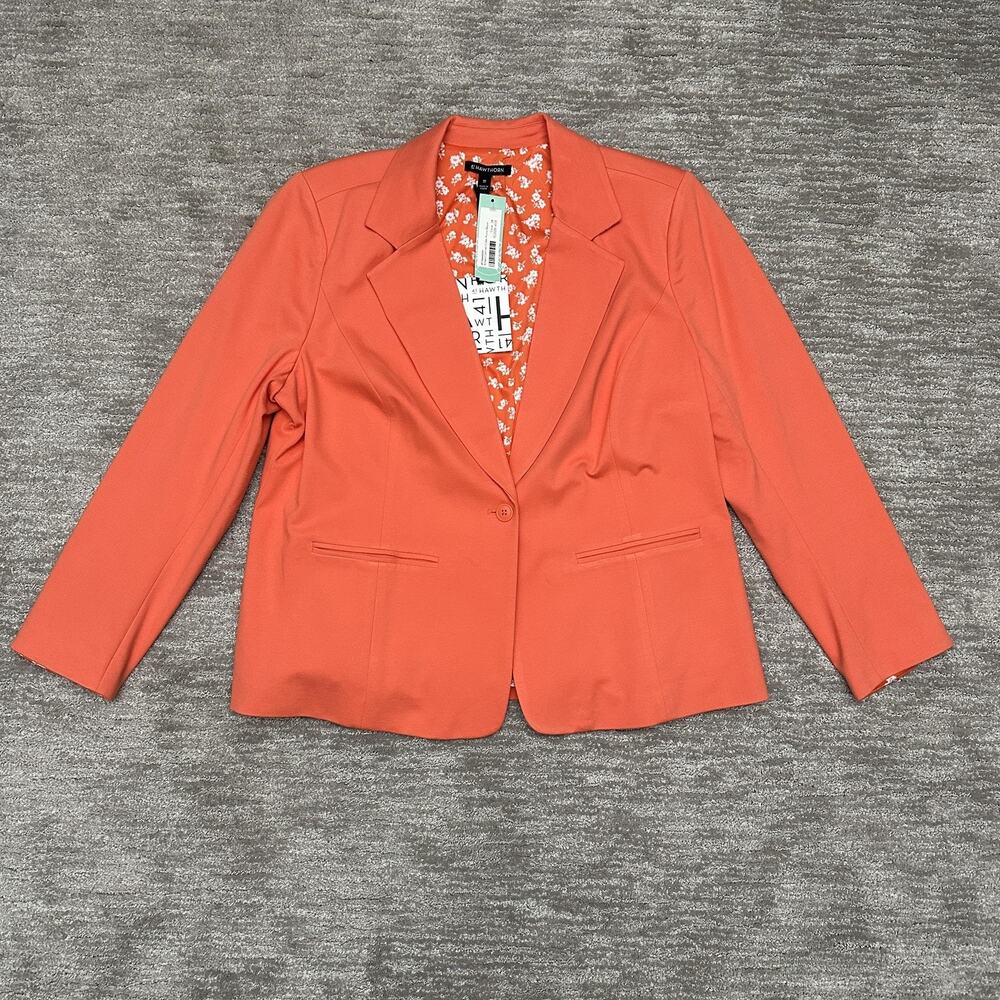 41 Hawthorn Coral Single-Button Blazer